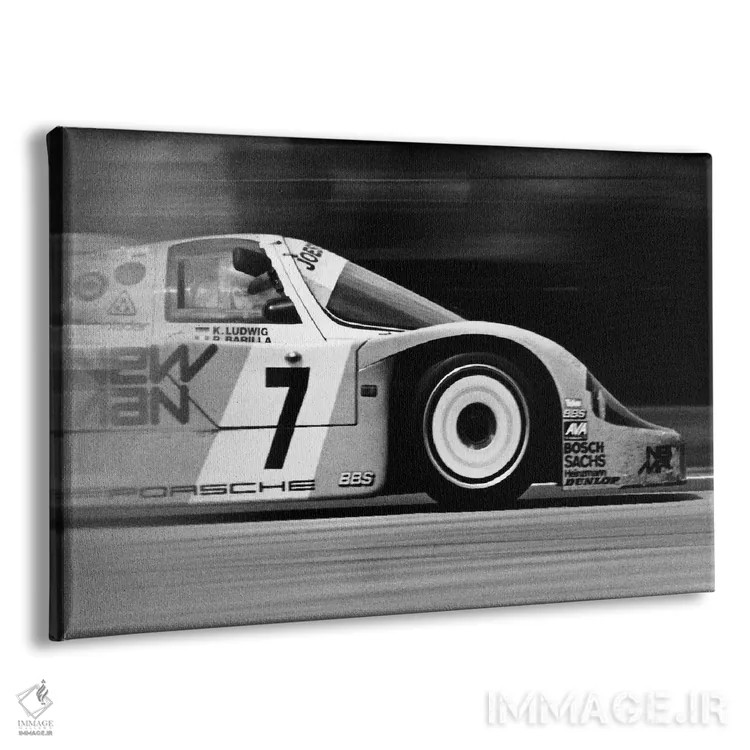 تابلو خودروی مسابقهای پورشه ۹۵۶ اثر هنرمند ناشناس - نمای پرسپکتیو محصول