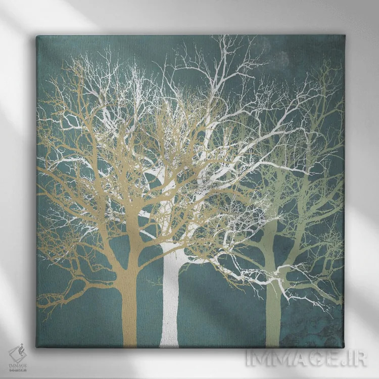 تابلو درختان آرام اثر ارین کلارک - نمای روبهرو روی دیوار