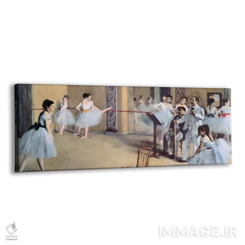 تابلو تالار رقص در اپرا اثر ادگار دگا (نقاش و مجسمهساز فرانسوی) - نمای پرسپکتیو محصول