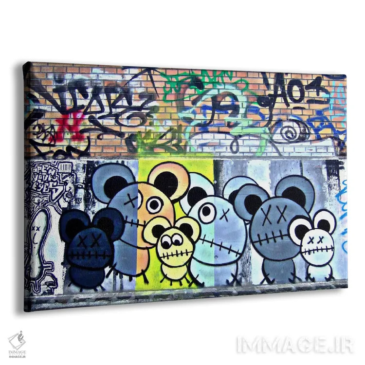 تابلو نقاشی دیواری عمدتاً موشها اثر هنرمند ناشناس - نمای پرسپکتیو محصول