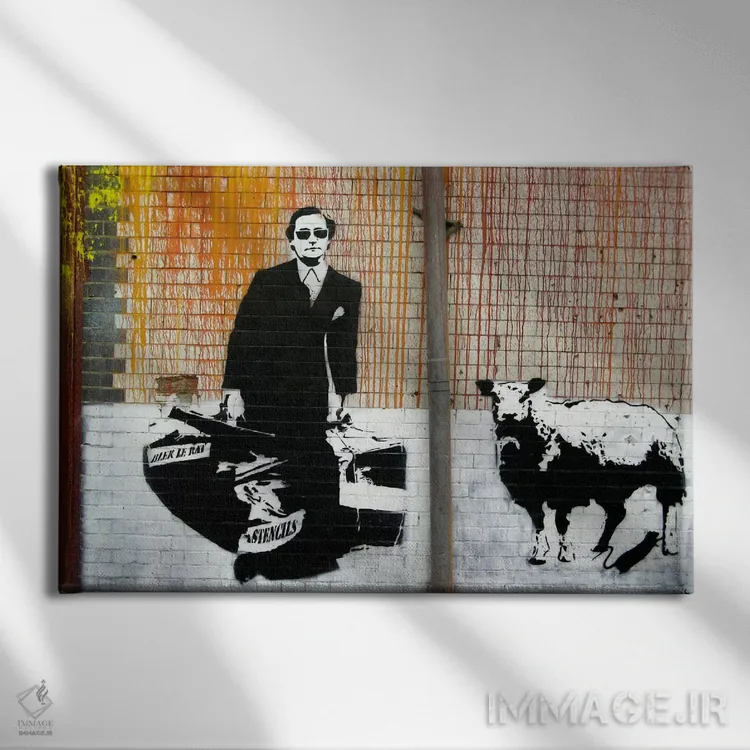 تابلو نقاشی دیواری بلک لو رت (هنرمند فرانسوی) اثر هنرمند ناشناس - نمای روبهرو روی دیوار