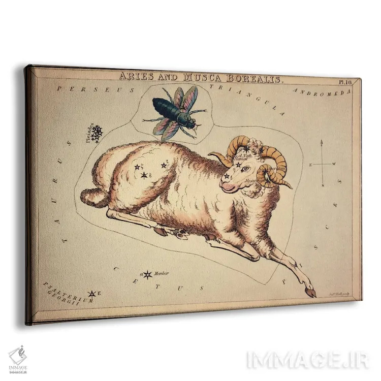 تابلو برج حمل و مگس شمالی، ۱۸۲۵ اثر سیدنی هال - نمای پرسپکتیو محصول