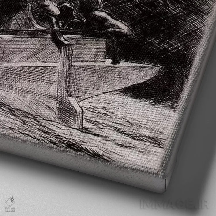 تابلو قایق گربه اثر ادوارد هاپر (نقاش آمریکایی سبک رئالیسم) - نمای نزدیک بافت بوم