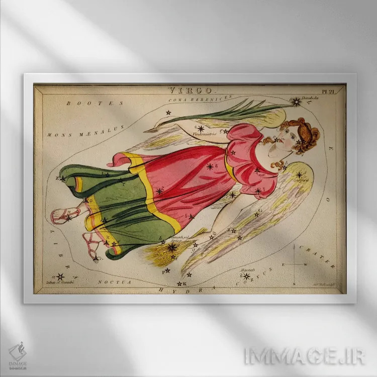 تابلو برج سنبله، ۱۸۲۵ اثر سیدنی هال - نمای قابدار سفید