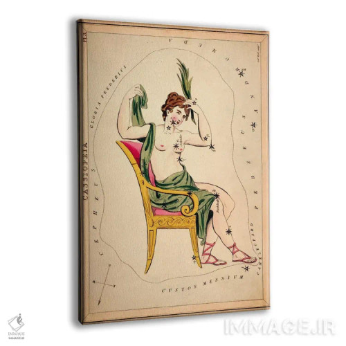 تابلو ذاتالکرسی، ۱۸۲۵ (صورت فلکی) اثر سیدنی هال - نمای پرسپکتیو محصول