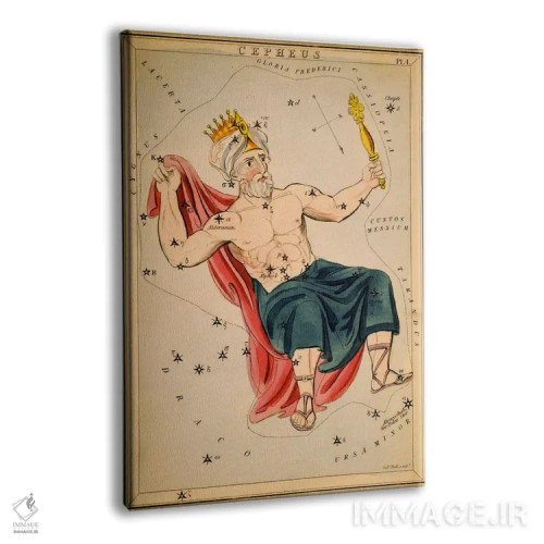 تابلو قیفاووس (صورت فلکی) اثر سیدنی هال - نمای پرسپکتیو محصول