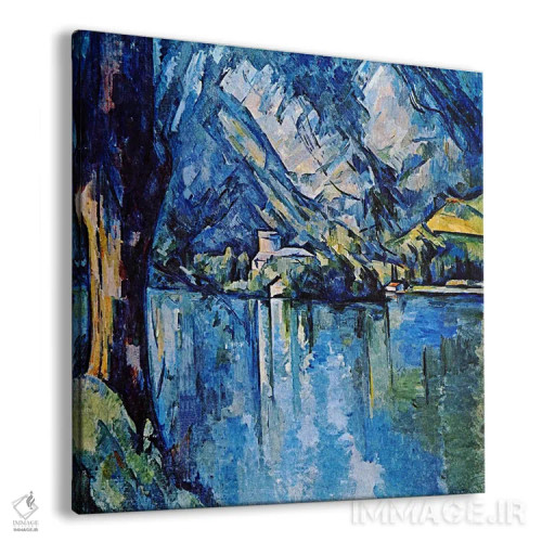 تابلو دریاچهٔ اَنسی اثر پل سزان - نمای پرسپکتیو محصول