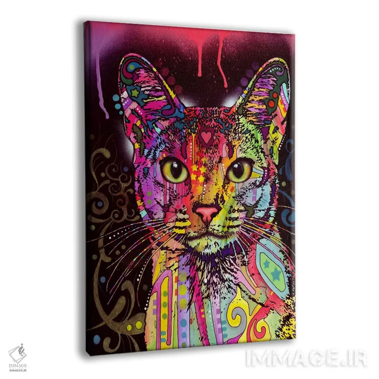 تابلو آبیسی، نژاد گربه (آبیسینی) اثر باور روسو - نمای پرسپکتیو محصول