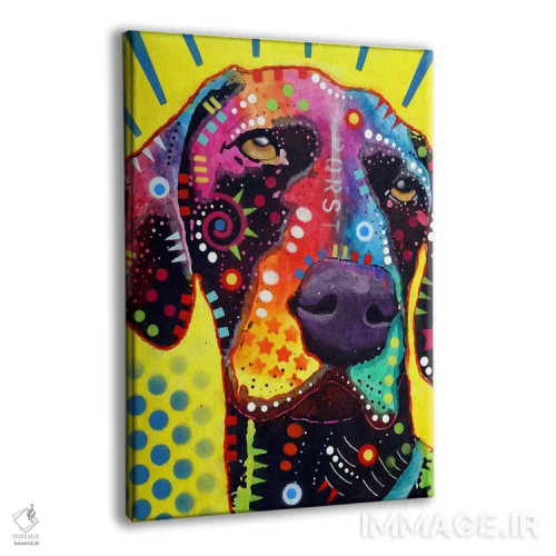 تابلو سگ اشارهگر موکوتاه آلمانی اثر باور روسو - نمای پرسپکتیو محصول