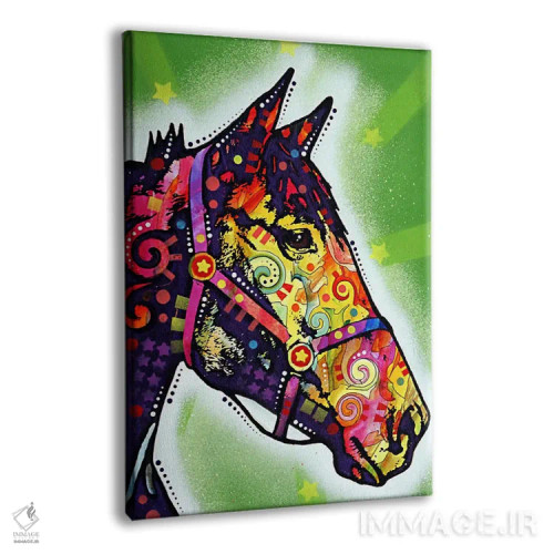 تابلو اسب اثر باور روسو - نمای پرسپکتیو محصول