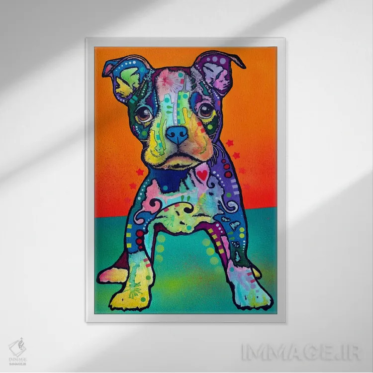 تابلو خودم به تنهایی اثر باور روسو - نمای قابدار سفید