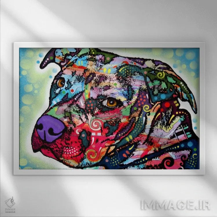 تابلو نقطه هدف اثر باور روسو - نمای قابدار سفید