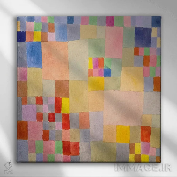 تابلو گیاهان روی شن اثر پل کله - نمای روبهرو روی دیوار