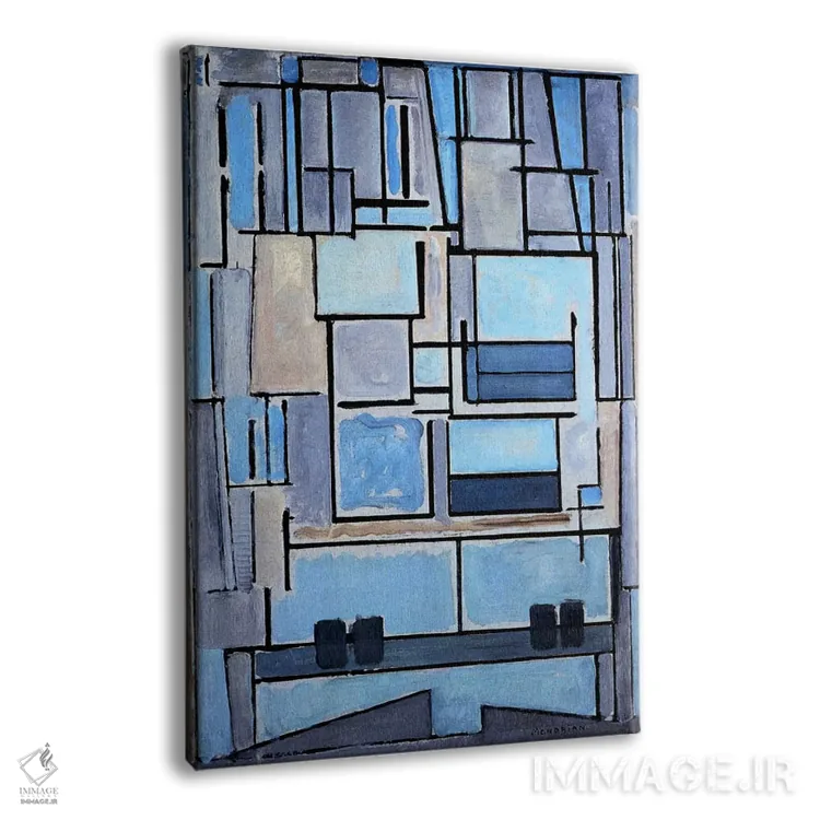 تابلو ترکیب شماره ۹، ۱۹۱۴ اثر پیت موندریان - نمای پرسپکتیو محصول