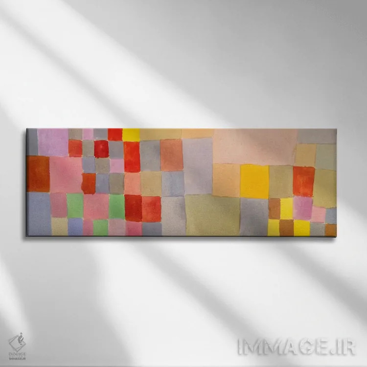 تابلو گیاهان روی شن اثر پل کله - نمای روبهرو روی دیوار