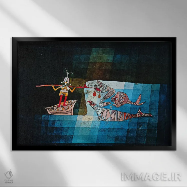 تابلو سندباد دریانورد اثر پل کله - نمای قابدار مشکی