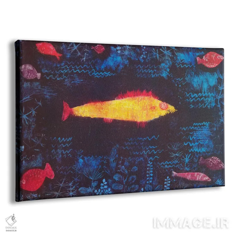 تابلو ماهی طلایی اثر پل کله - نمای پرسپکتیو محصول
