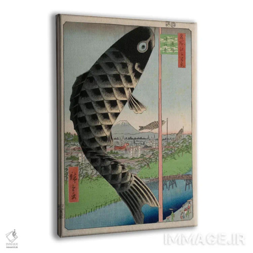 تابلو پل سویدو و سورودای اثر اوتاگاوا هیروشگه (نقاش و چاپگر ژاپنی اوکییو-ئه) - نمای پرسپکتیو محصول