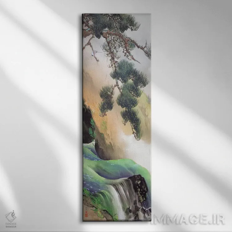 تابلو چشمه کوهستانی اثر یاماموتو شونکو - نمای روبهرو روی دیوار