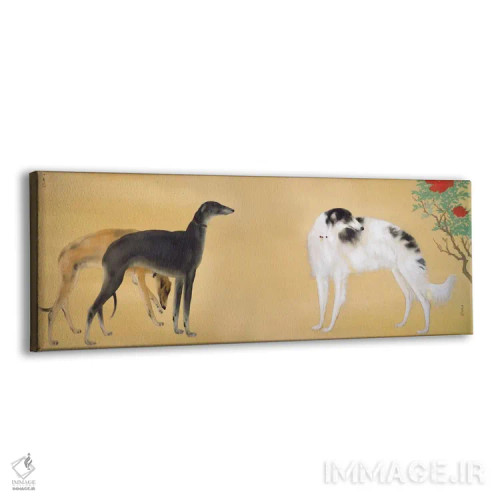 تابلو سگهای اروپایی اثر هاشیموتو کانستسو - نمای پرسپکتیو محصول