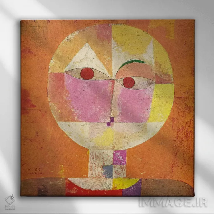 تابلو سنهسیو (نوعی گل) اثر پل کله - نمای روبهرو روی دیوار