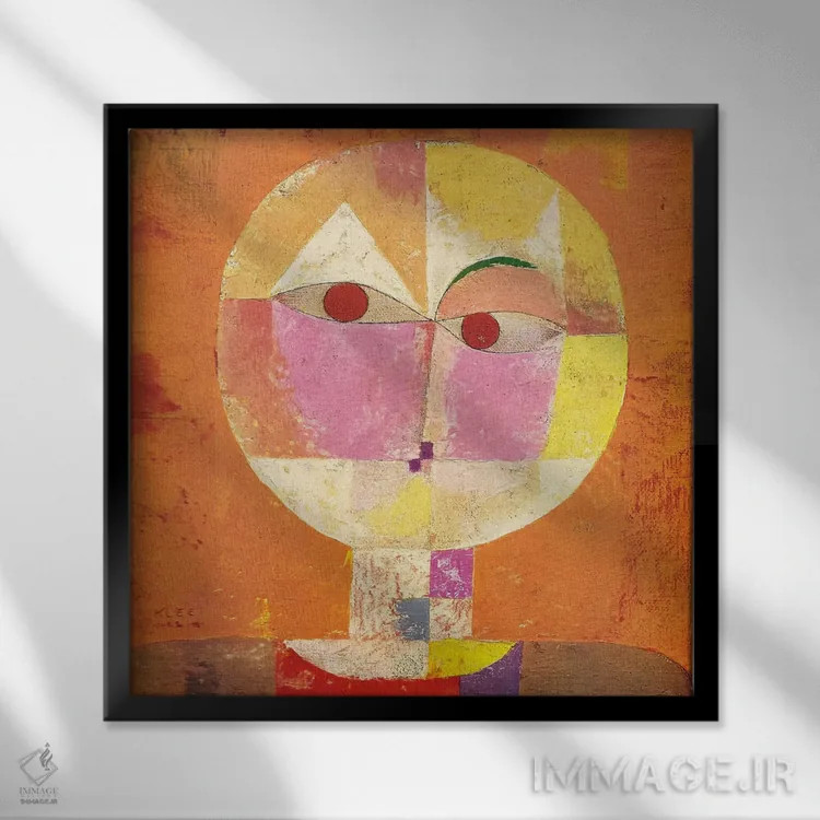 تابلو سنهسیو (نوعی گل) اثر پل کله - نمای قابدار مشکی