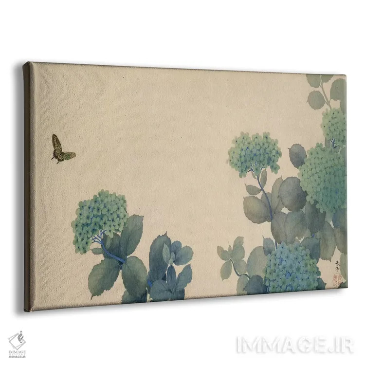 تابلو ادریسیها (نوعی گل) اثر هیشیدا شونسو - نمای پرسپکتیو محصول