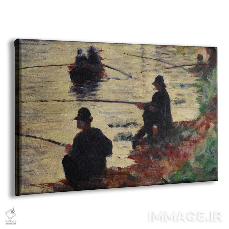 تابلو ماهیگیران اثر ژرژ سورا (نقاش نئوامپرسیونیست فرانسوی) - نمای پرسپکتیو محصول