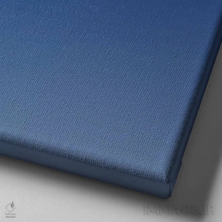 تابلو گرباورها آبی (تدریج رنگ) اثر جفری آنسل آگرونس - نمای نزدیک بافت بوم