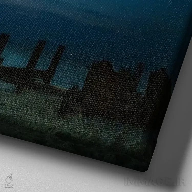 تابلو قاچاقی اثر جفری آنسل آگرونس - نمای نزدیک بافت بوم