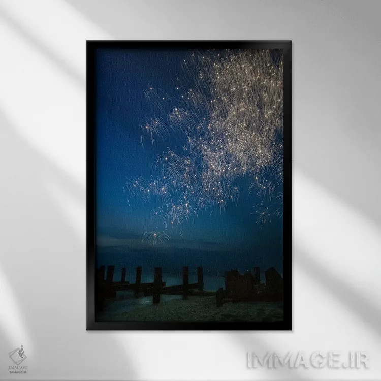 تابلو قاچاقی اثر جفری آنسل آگرونس - نمای قابدار مشکی