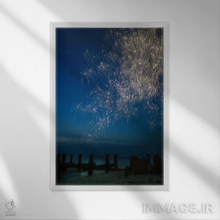 تابلو قاچاقی اثر جفری آنسل آگرونس - نمای قابدار سفید