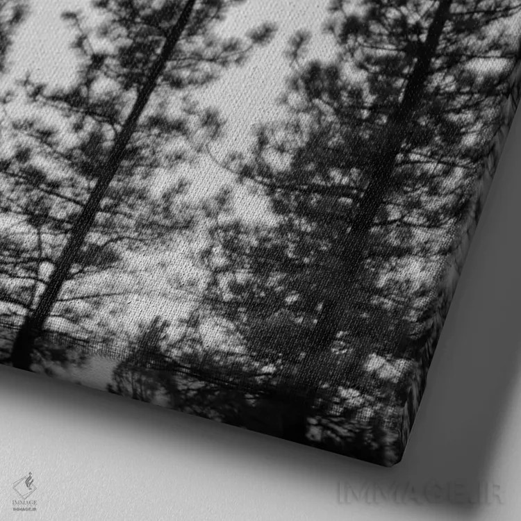 تابلو سحابی آبی اثر جفری آنسل آگرونس - نمای نزدیک بافت بوم