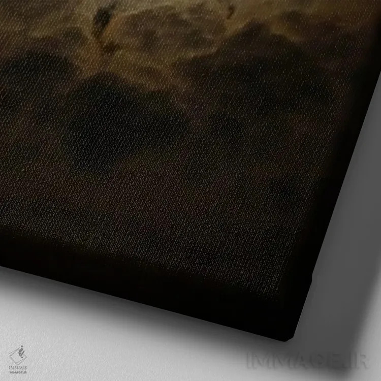 تابلو انباشت اثر جفری آنسل آگرونس - نمای نزدیک بافت بوم
