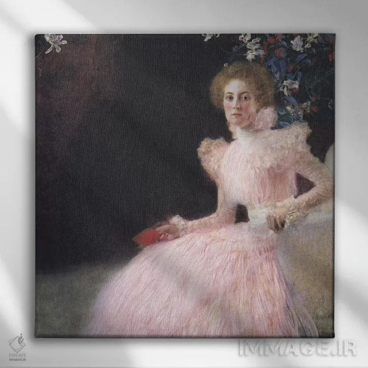 تابلو پرترهٔ سونیا کنیپس اثر گوستاو کلیمت - نمای روبهرو روی دیوار