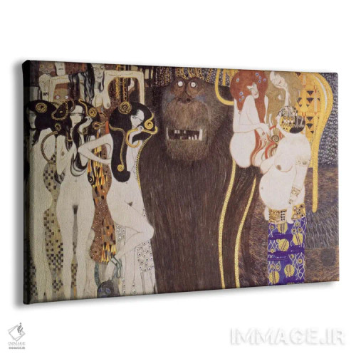 تابلو نیروهای متخاصم (به آلمانی) اثر گوستاو کلیمت - نمای پرسپکتیو محصول