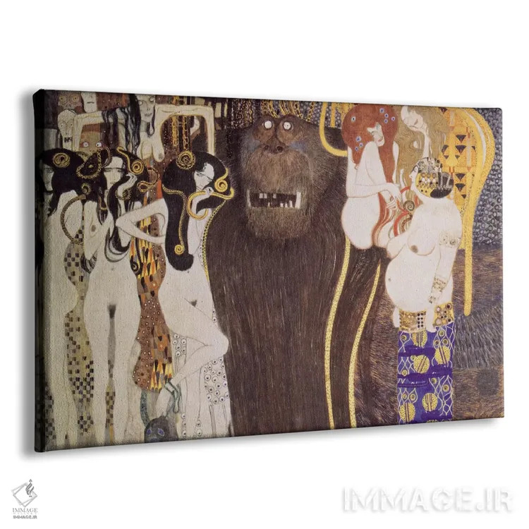 تابلو نیروهای متخاصم (به آلمانی) اثر گوستاو کلیمت - نمای پرسپکتیو محصول
