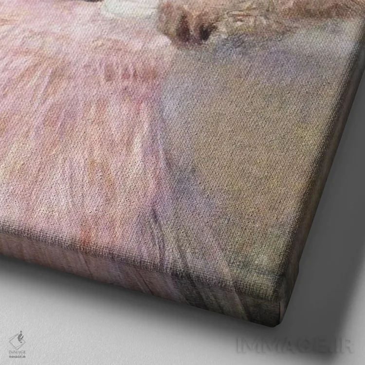 تابلو پرترهٔ سونیا کنیپس اثر گوستاو کلیمت - نمای نزدیک بافت بوم