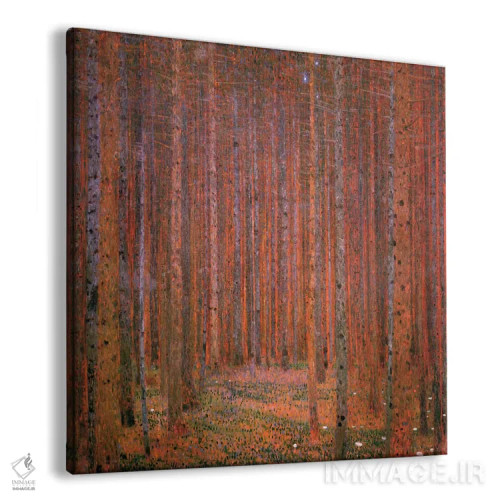 تابلو جنگل صنوبر ۱ اثر گوستاو کلیمت - نمای پرسپکتیو محصول