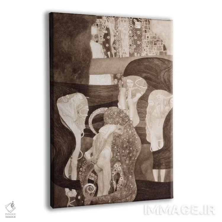 تابلو حقوق (به آلمانی) اثر گوستاو کلیمت - نمای پرسپکتیو محصول