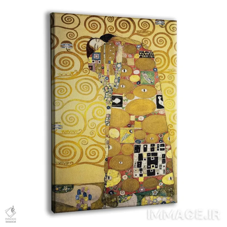 تابلو آغوش، پانل فریز استوکلِت، ۱۹۰۵–۱۹۱۱ اثر گوستاو کلیمت - نمای پرسپکتیو محصول