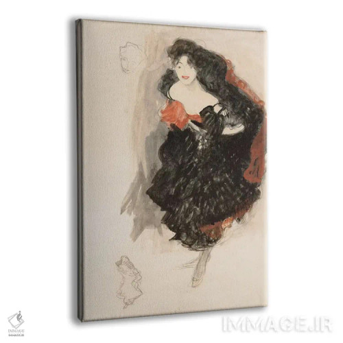 تابلو مطالعه برای یهودیت دوم اثر گوستاو کلیمت - نمای پرسپکتیو محصول