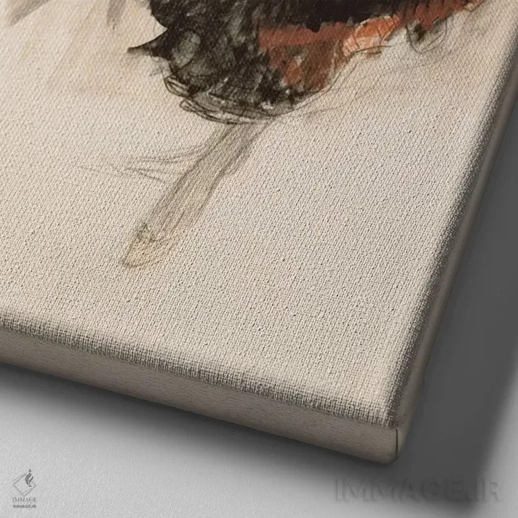 تابلو مطالعه برای یهودیت دوم اثر گوستاو کلیمت - نمای نزدیک بافت بوم