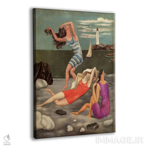 تابلو شناگران اثر پابلو پیکاسو - نمای پرسپکتیو محصول