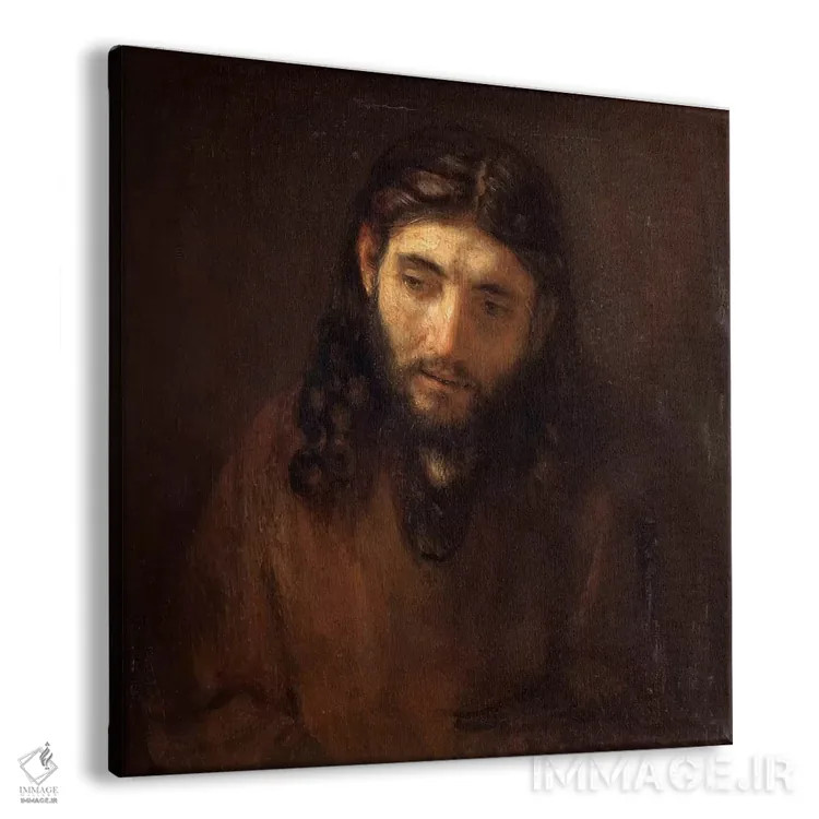 تابلو سر مسیح اثر رمبرانت فان رَین (نقاش بزرگ هلندی) - نمای پرسپکتیو محصول