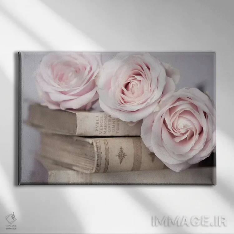 تابلو رزهای قدیمی اثر سیمپوزیوم دیزاین (استودیوی طراحی) - نمای روبهرو روی دیوار