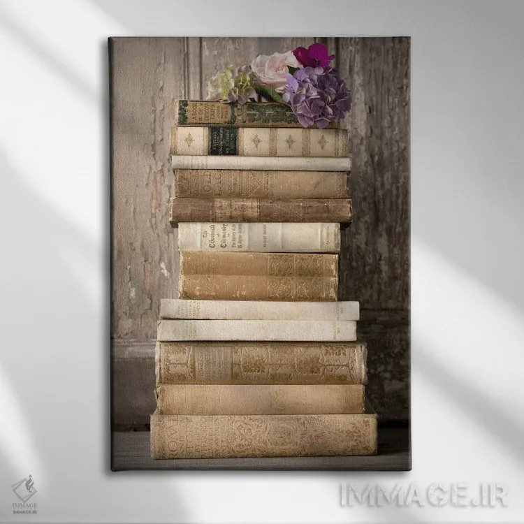 تابلو کتابها ۲ اثر سیمپوزیوم دیزاین (استودیوی طراحی) - نمای روبهرو روی دیوار
