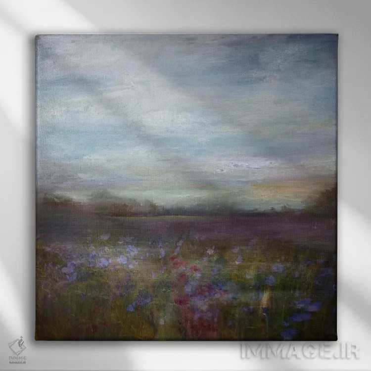 تابلو چمنزار اثر سیمپوزیوم دیزاین (استودیوی طراحی) - نمای روبهرو روی دیوار