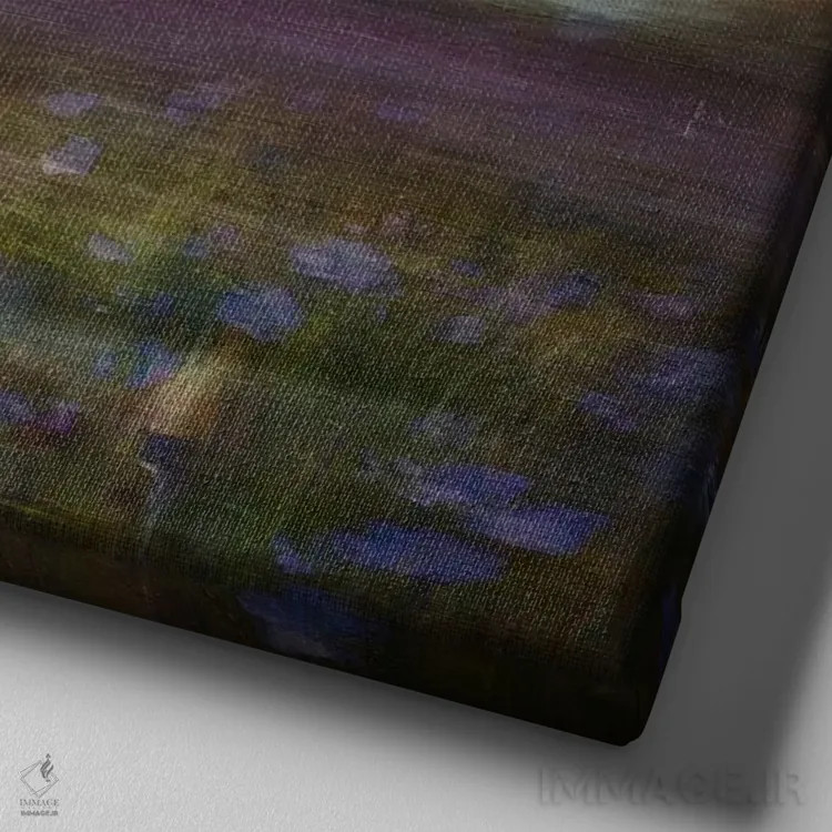 تابلو چمنزار اثر سیمپوزیوم دیزاین (استودیوی طراحی) - نمای نزدیک بافت بوم