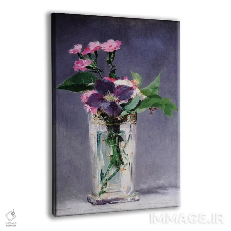 تابلو گل راگد رابین و یاس کبود اثر ادوارد مانه (نقاش معروف فرانسوی) - نمای پرسپکتیو محصول